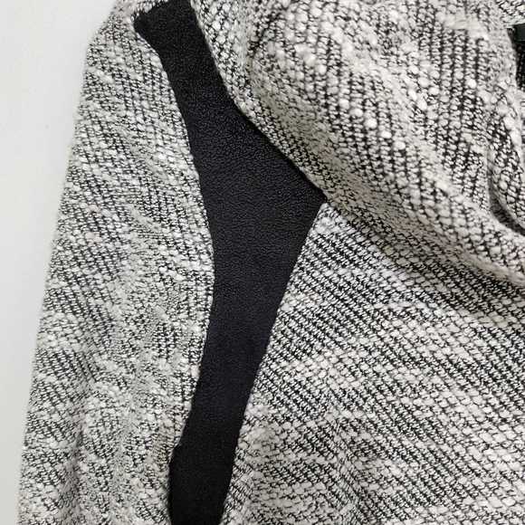 Original Canadian designer grey/white and black funnel neck sweater. - Picture 3 of 12